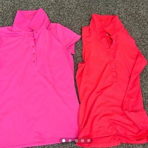 one nike one underarmour golf shirts